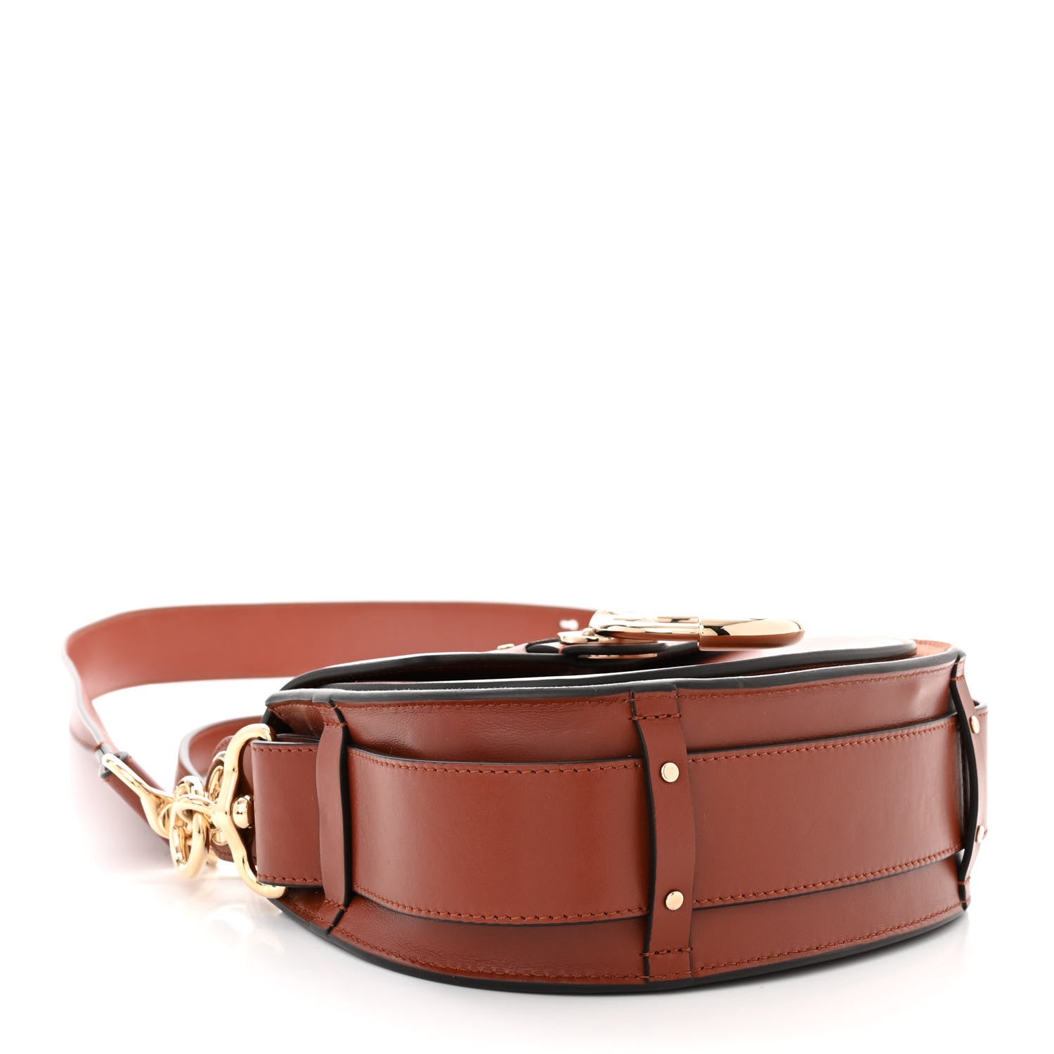 Chloe Calfskin Small Tess Bag Sepia Brown 4 of 12