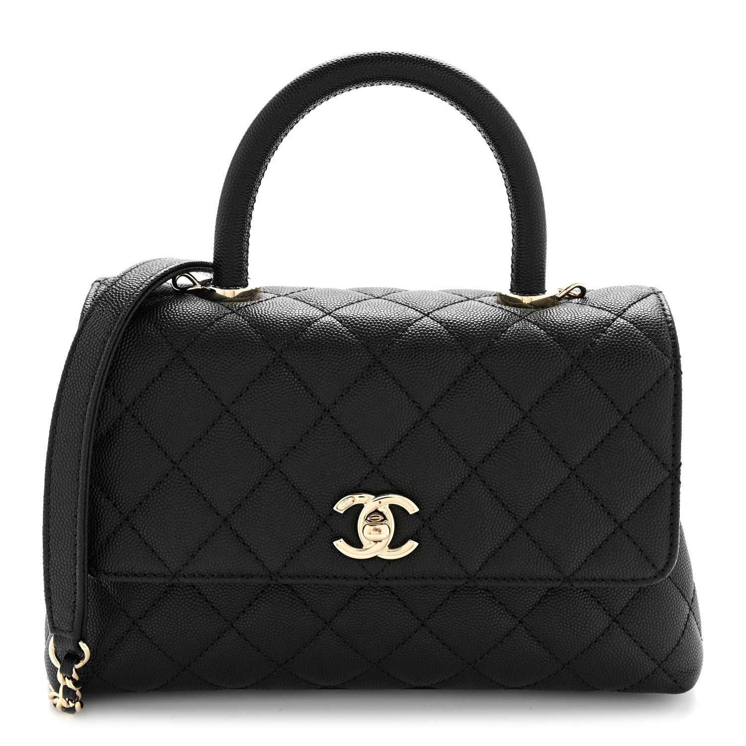 Chanel Caviar Quilted Mini Coco Handle Flap Black 1 of 14