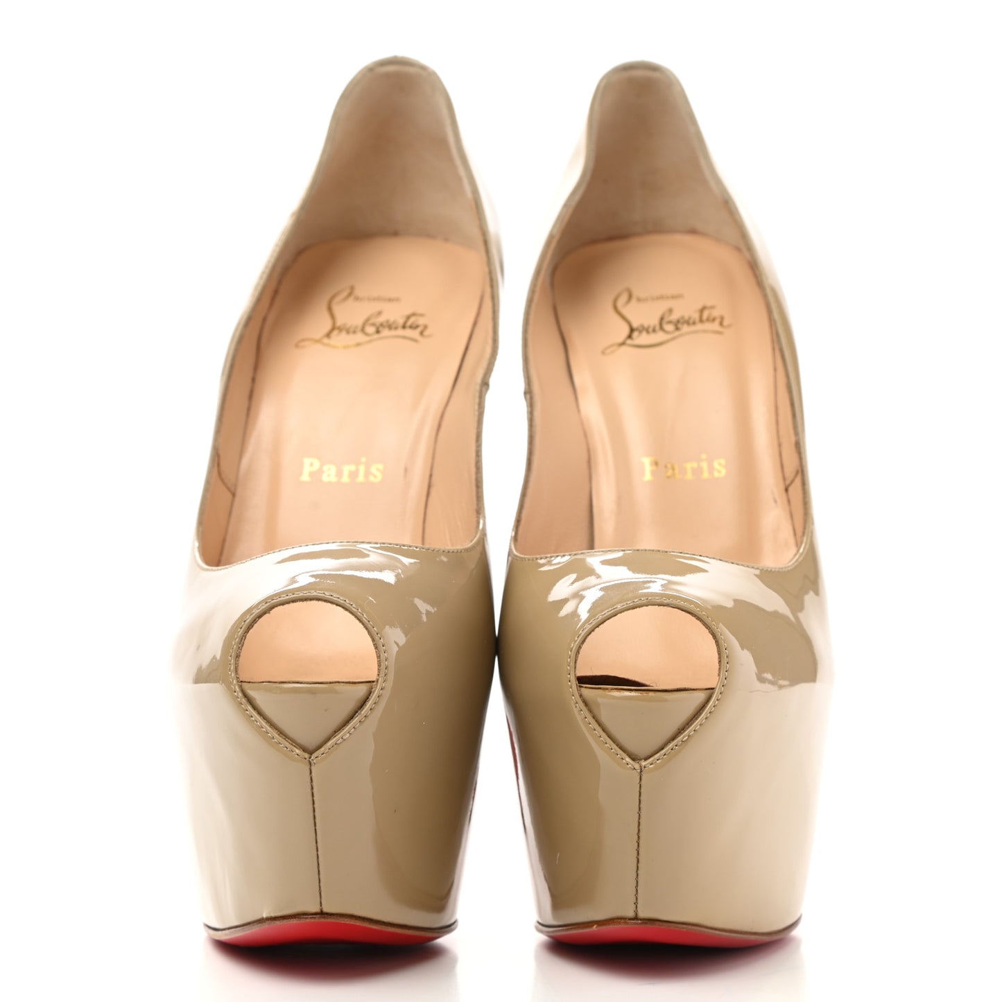 Patent Lady Peep 150 Pumps 37 Nude