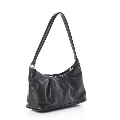 Prada Nappa Flower Shoulder Bag Black 3 of 9