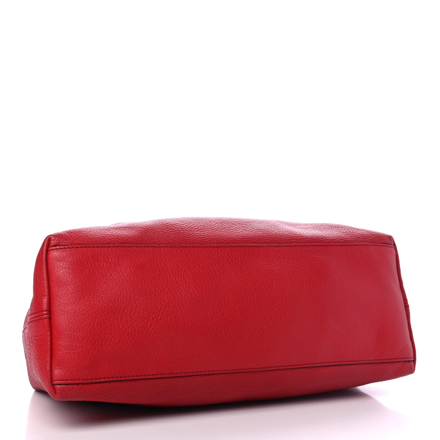 Pebbled Calfskin Medium Soho Chain Shoulder Bag Tabasco Red