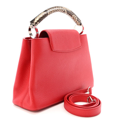 Louis Vuitton Taurillon Snakeskin Capucines BB Rubis 3 of 9