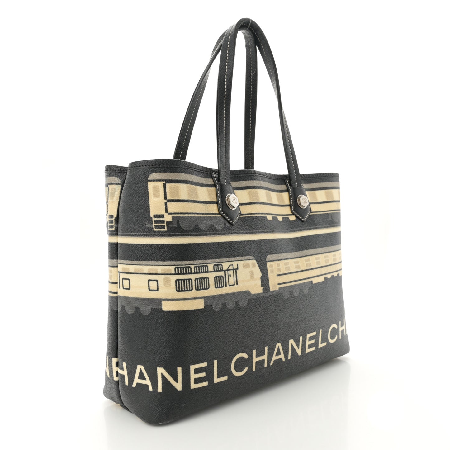 Coated Canvas Le Train Bag Black