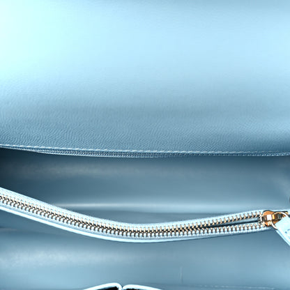 Chanel Caviar Quilted Small Coco Chain Handle Flap Light Blue 5 of 12