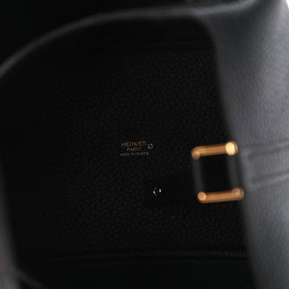 Hermes Taurillon Clemence Matte Alligator Picotin Lock Touch 18 PM Black 8 of 11