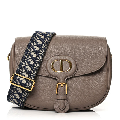 Christian Dior Grained Calfskin Large Bobby Flap Warm Taupe 1 of 11
