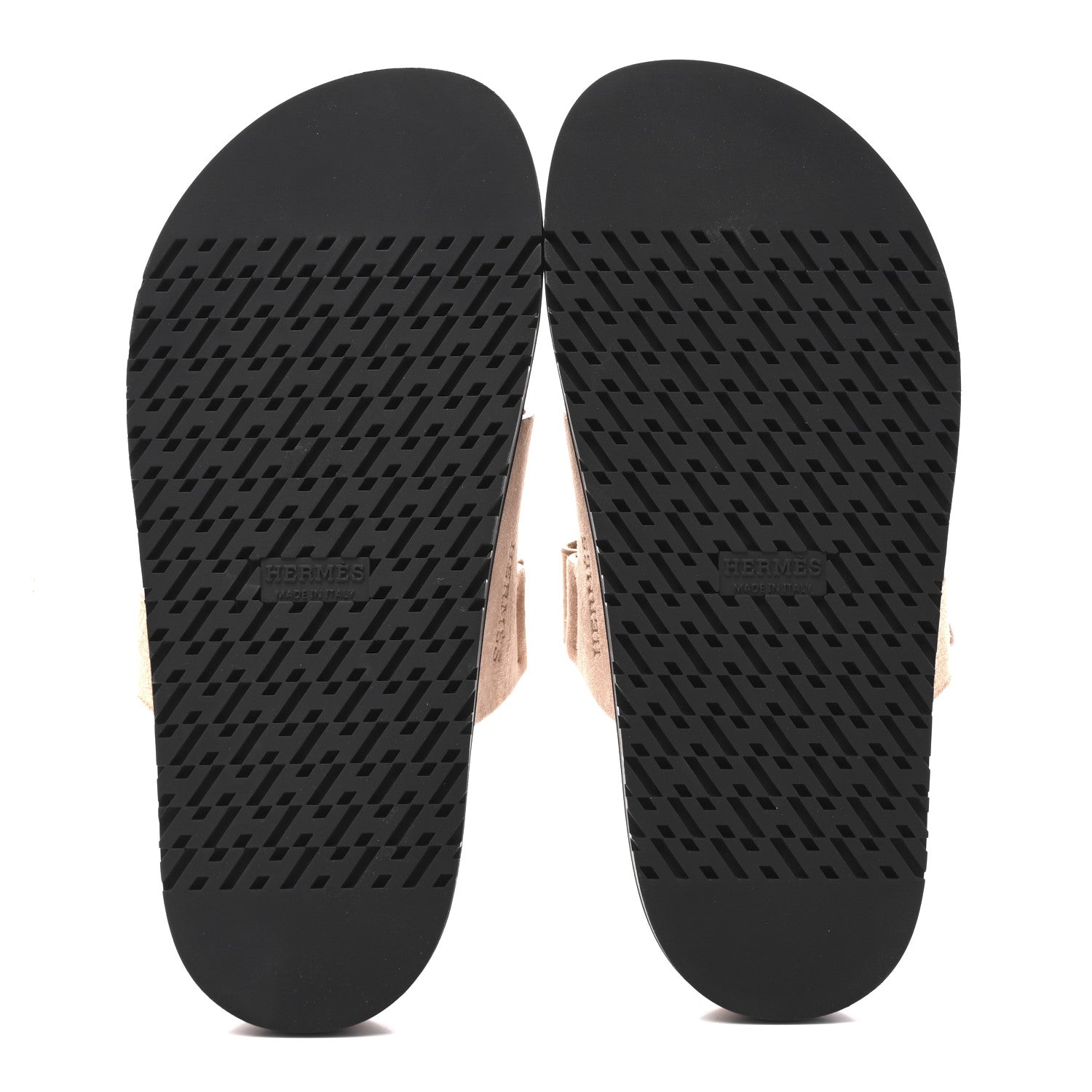 Hermes Suede Goatskin Womens Chypre Sandals 36 Nude 6 of 10