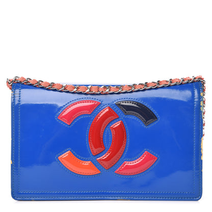 Chanel Vinyl Lipstick Wallet On Chain WOC Dark Blue 1 of 18