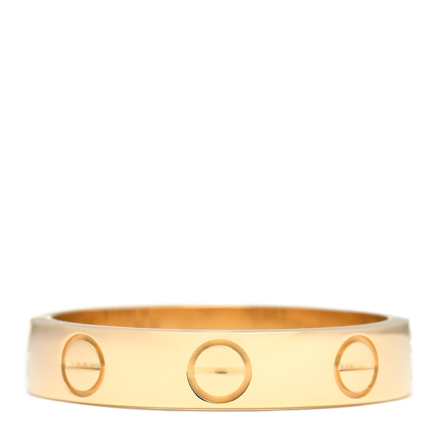 18K Yellow Gold 3.5mm LOVE Wedding Band Ring 49 4.75