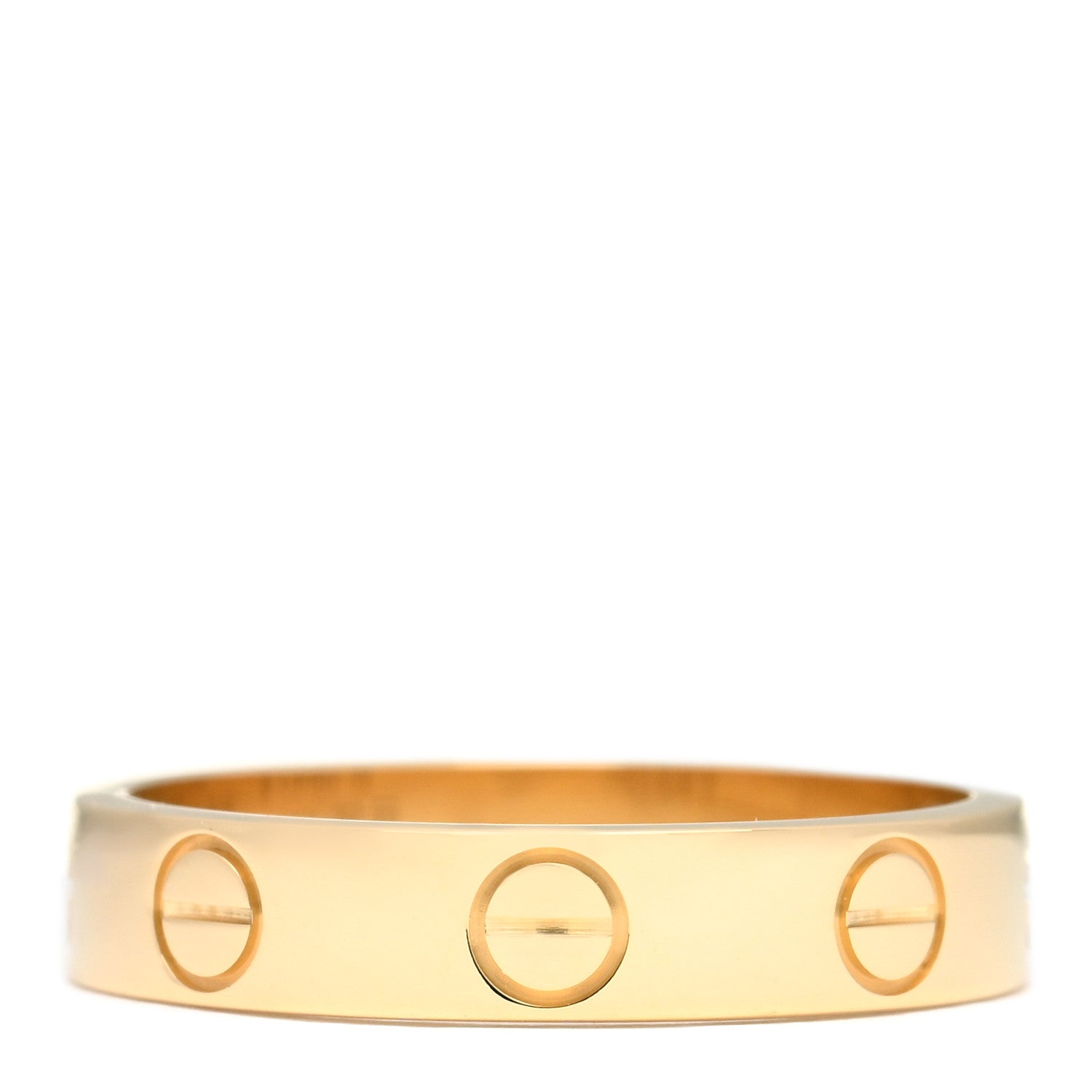 Cartier 18K Yellow Gold 3.5mm LOVE Wedding Band Ring 49 4.75 3 of 5