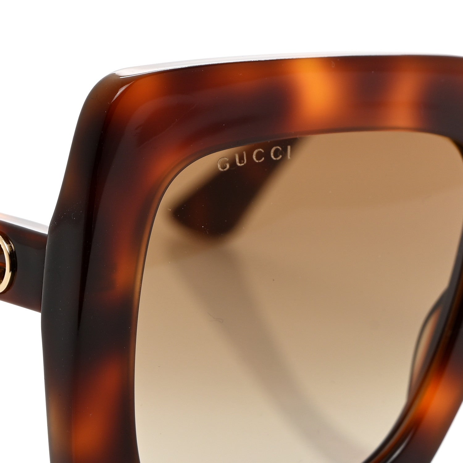 Gucci Acetate Oversize Sunglasses GG0328S Tortoise 7 of 8
