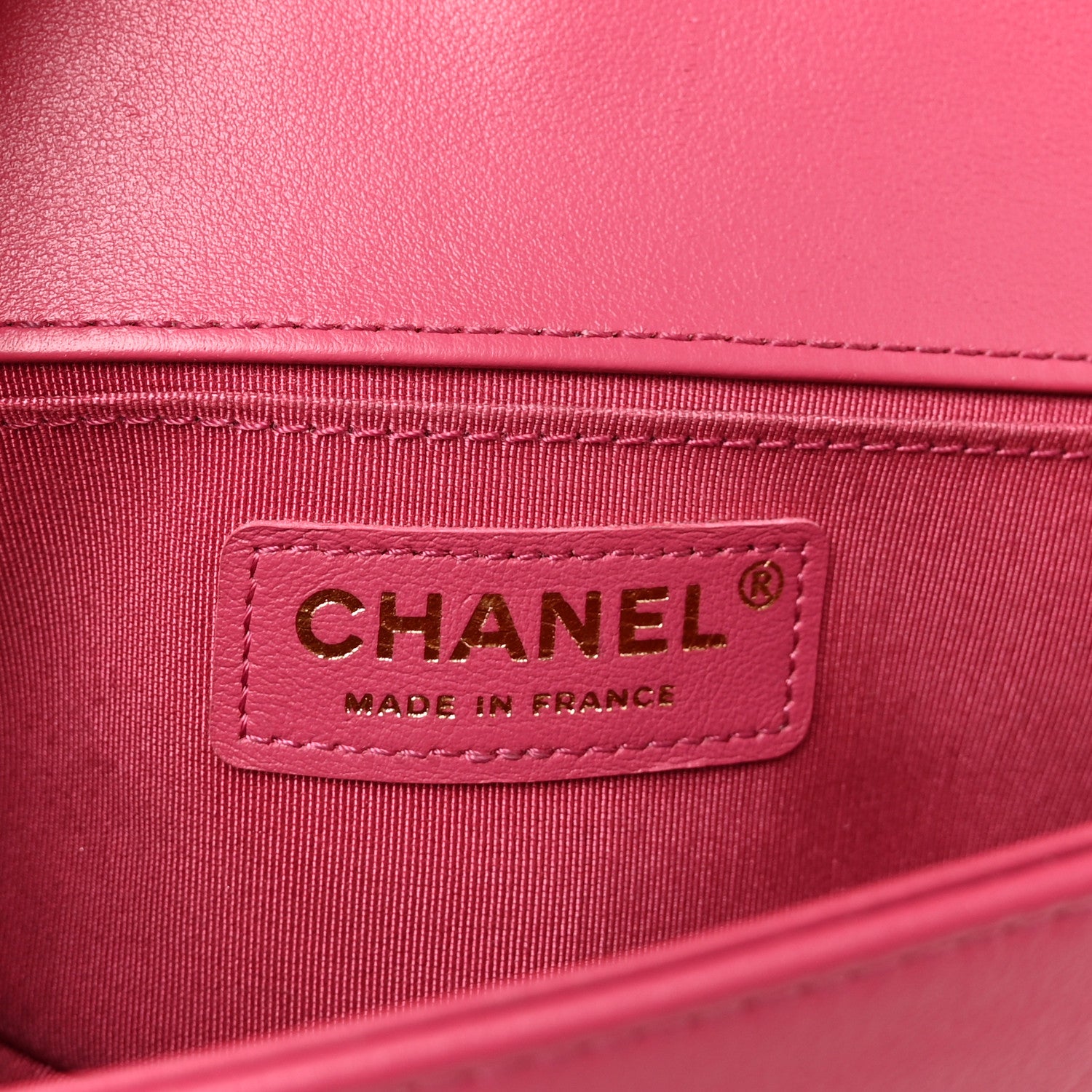 Chanel Lambskin Tweed Quilted Small Boy Flap Dark Pink 6 of 10