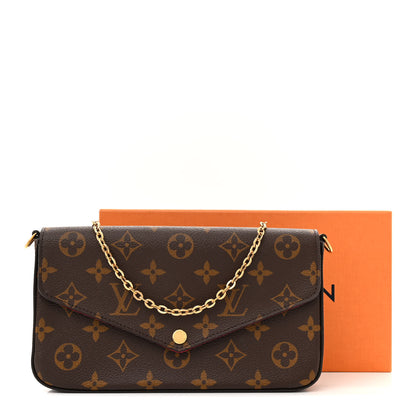 Louis Vuitton Monogram Pochette Felicie Chain Wallet Fuchsia 11 of 11