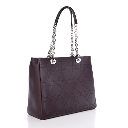 Christian Dior Grained Calfskin Cannage Medium Ultradior Tote Bordeaux 3 of 7