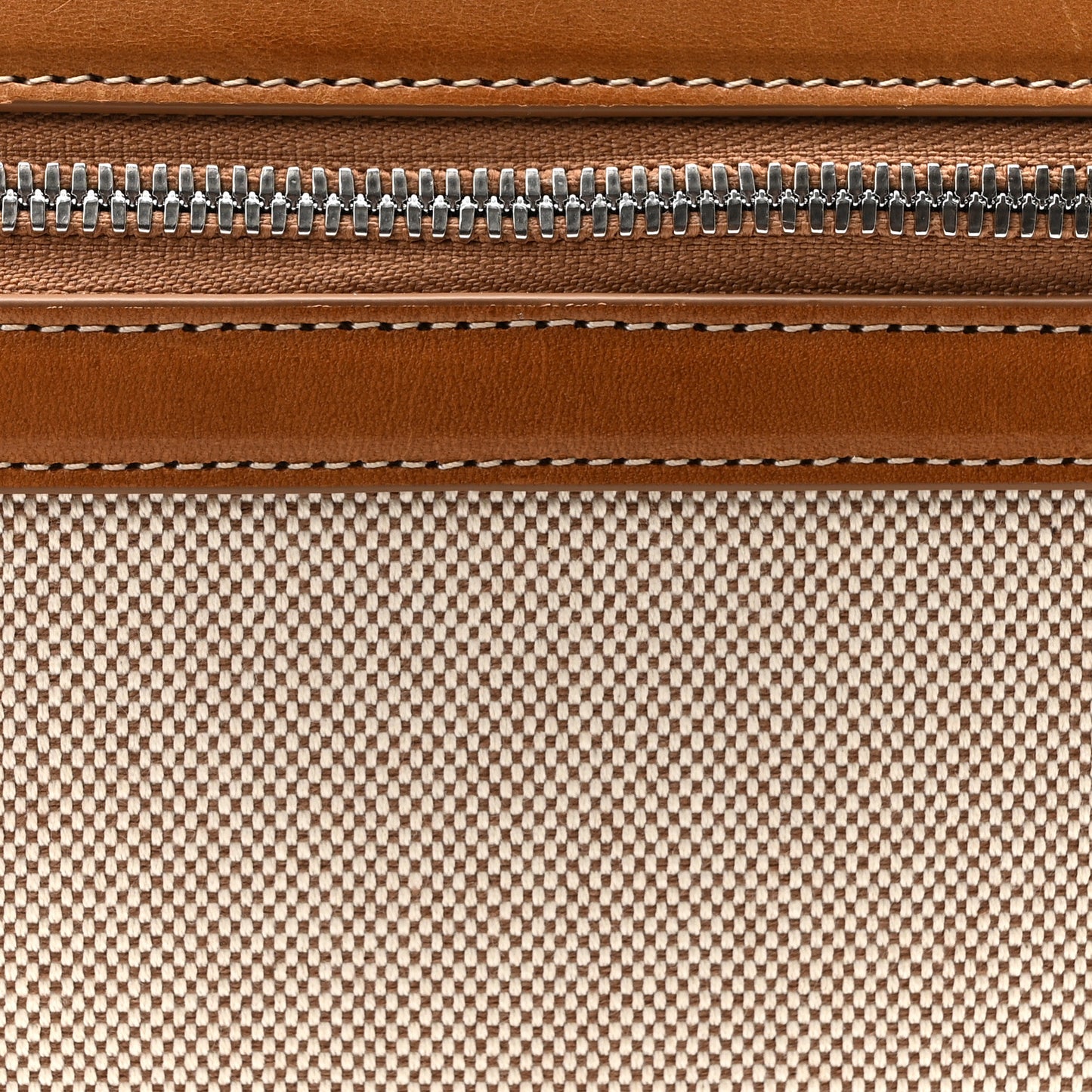 Granariso Canvas Calfskin Kypipouch Top Handle Messenger Bag Brownie Terra