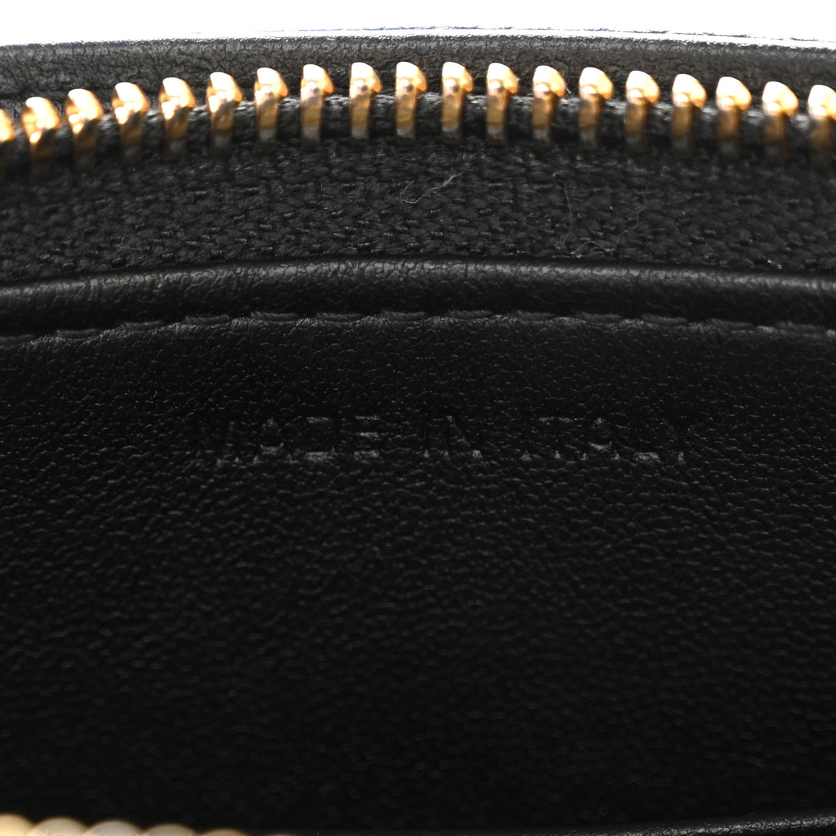 Christian Dior Calfskin Cannage Caro Zipped Pouch With Chain Black 6 of 10