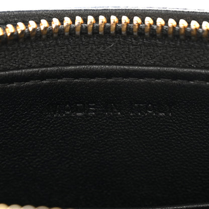 Christian Dior Calfskin Cannage Caro Zipped Pouch With Chain Black 6 of 10