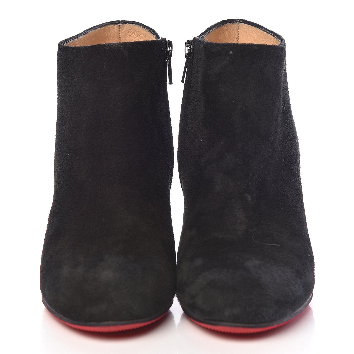 Christian Louboutin Veau Velours Belle 100 Ankle Boots 37.5 Black 2 of 10