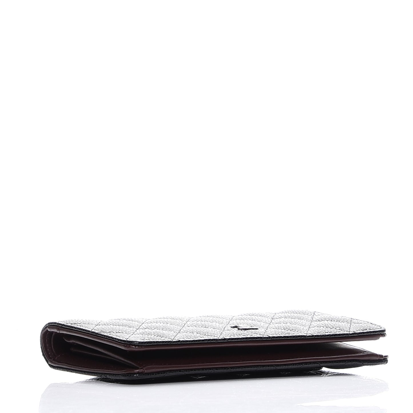 Caviar Quilted Yen Wallet Black