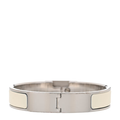 Hermes Enamel Clic Anneau Bracelet PM Craie 3 of 5