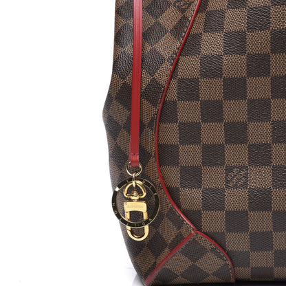 Louis Vuitton Damier Ebene Caissa Hobo Cherry 9 of 11