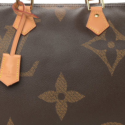 Louis Vuitton Reverse Monogram Giant Speedy Bandouliere 30 8 of 13