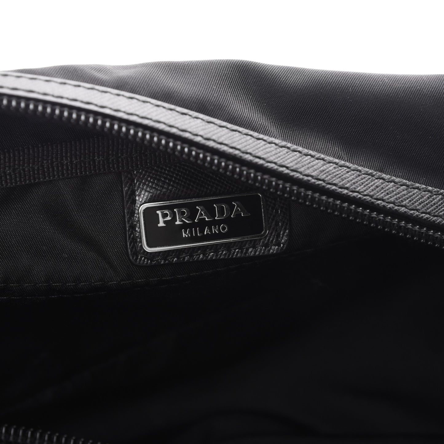 Nylon Saffiano Toiletry Case Nero Black