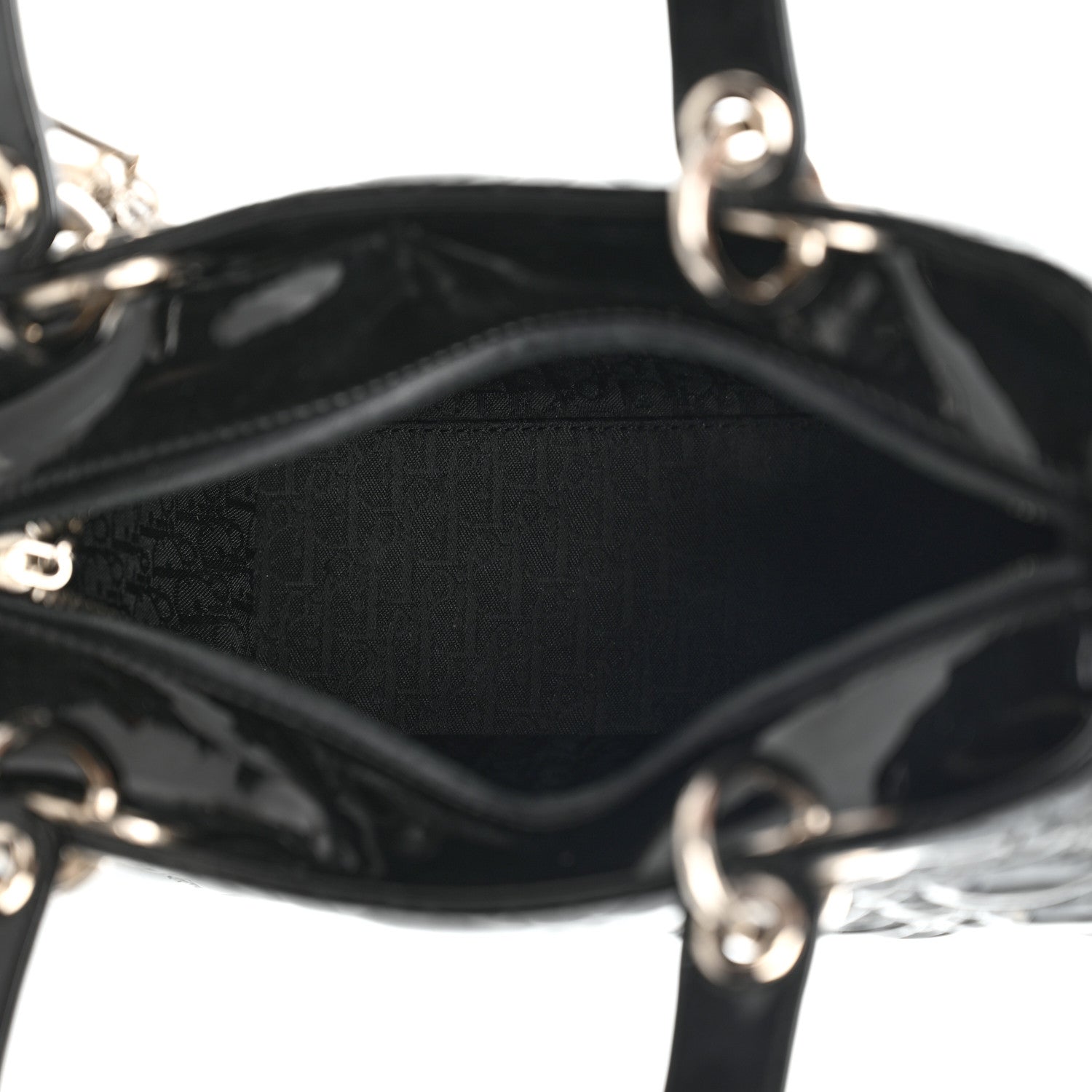 Christian Dior Patent Cannage Medium Lady Dior Black 5 of 10