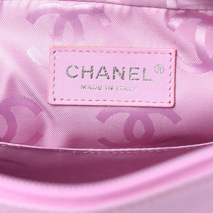 Chanel Calfskin Quilted Cambon Camera Bag Pink Black 6 of 11