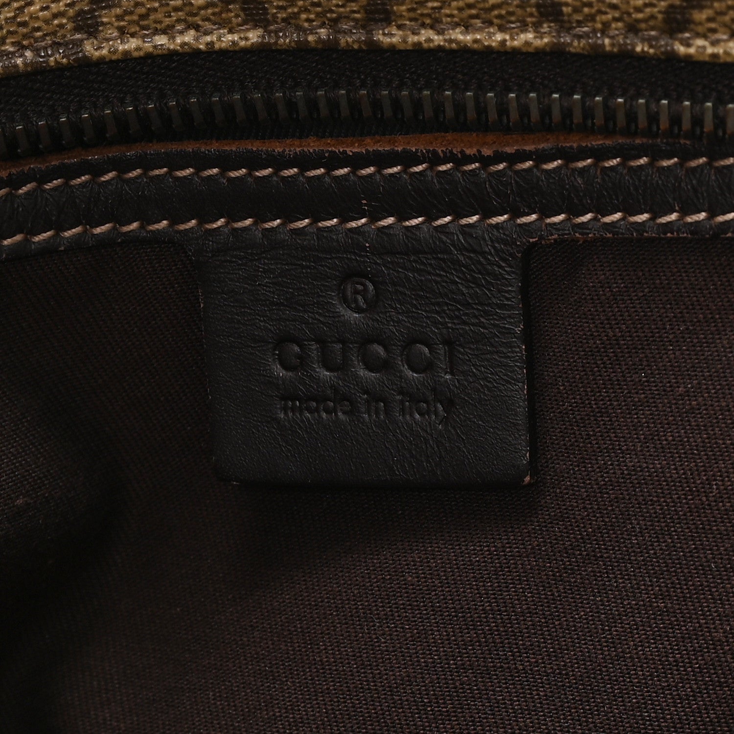 Gucci GG Supreme Monogram Small Joy Tote Dark Brown 6 of 12