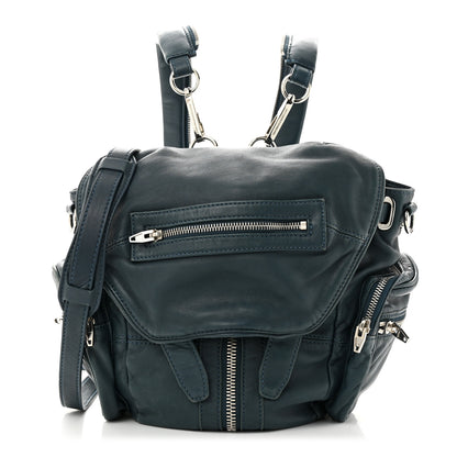 Alexander Wang Lambskin Mini Marti Backpack Petrol Rhodium Hardware 1 of 9
