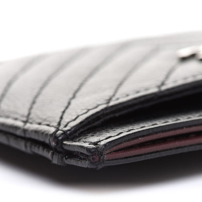 Chanel Caviar Chevron Quilted Card Holder Black 11 of 14