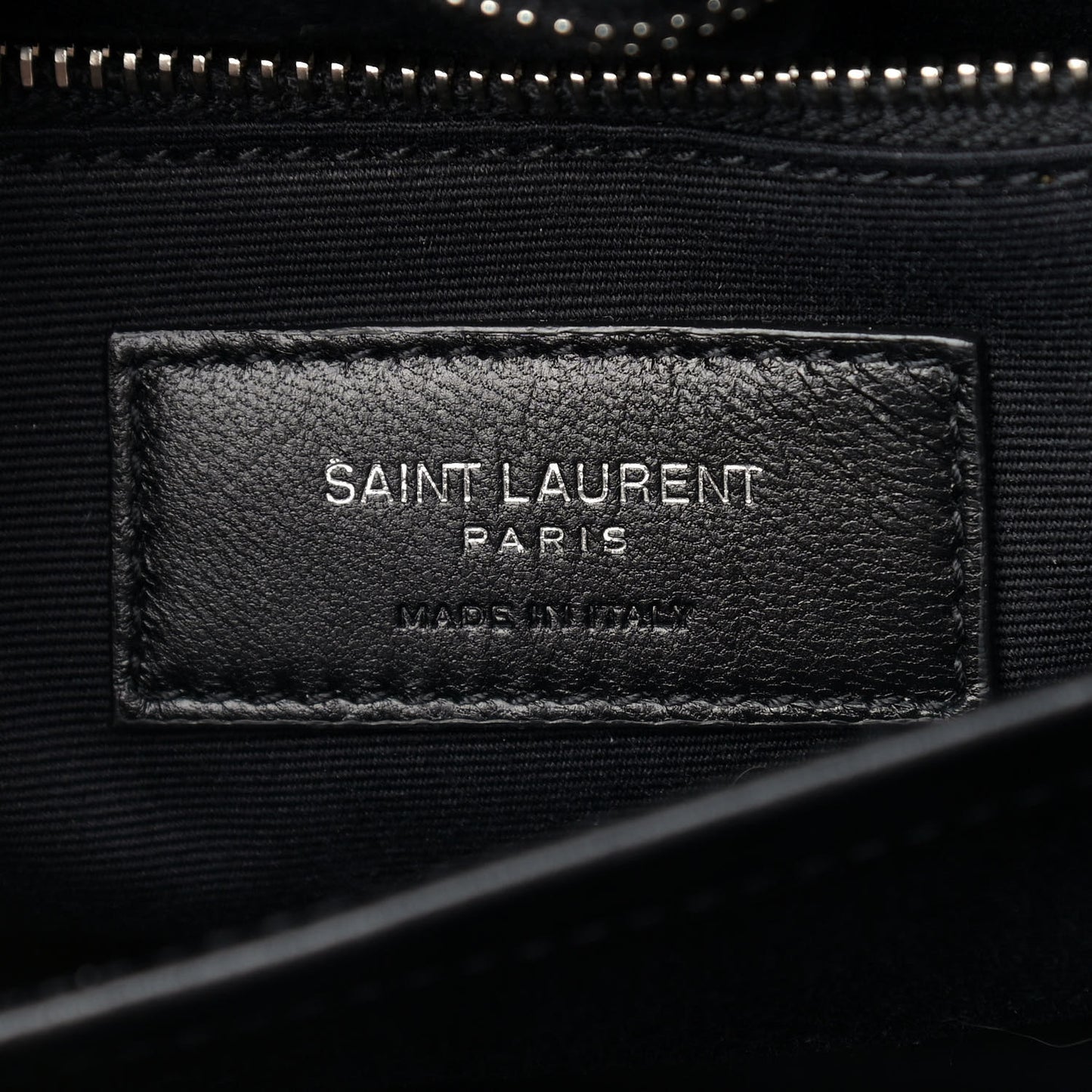 Calfskin Y Quilted Monogram Toy Loulou Crossbody Bag Black