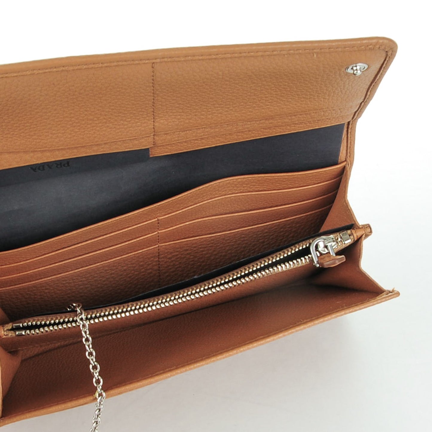 Vitello Phenix Continental Flap Wallet Caramel