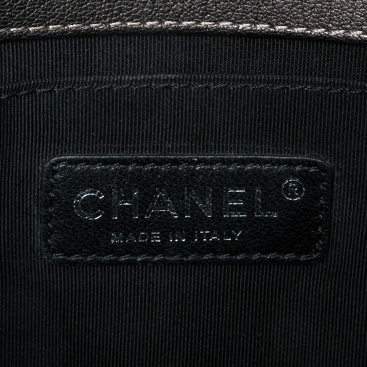 Chanel Iridescent Goatskin Quilted Medium Boy Flap Dark Gold 6 of 7