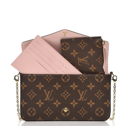 Louis Vuitton Monogram Lovely Birds Pochette Felicie Chain Wallet 7 of 9