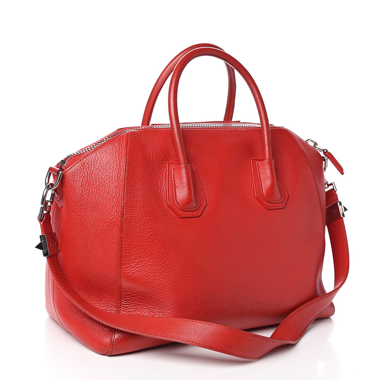Givenchy Sugar Goatskin Medium Antigona Red 2 of 15