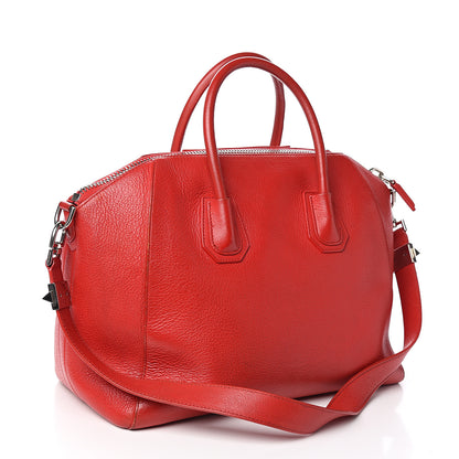 Givenchy Sugar Goatskin Medium Antigona Red 2 of 15