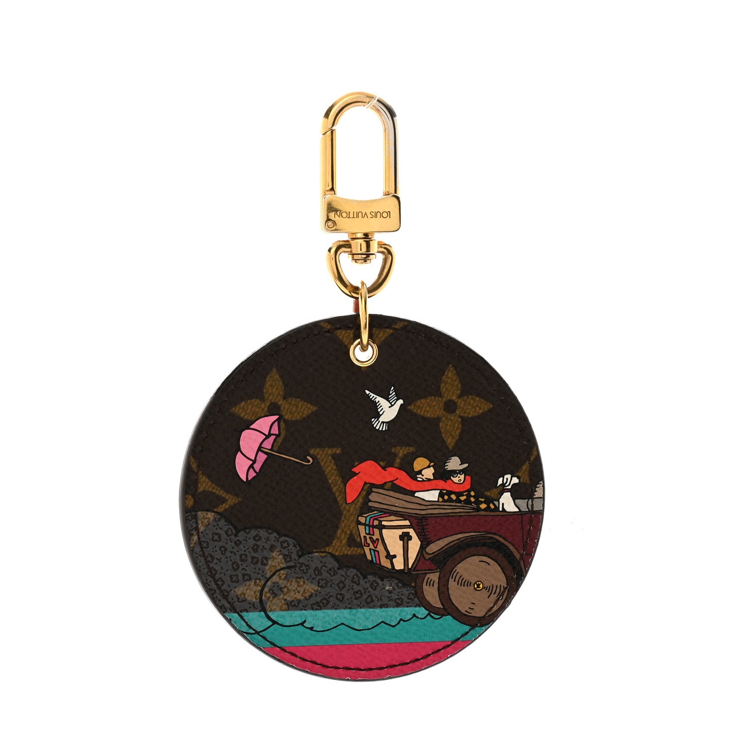 Louis Vuitton Monogram 2015 Christmas Animation Bag Charm Key Ring 1 of 7
