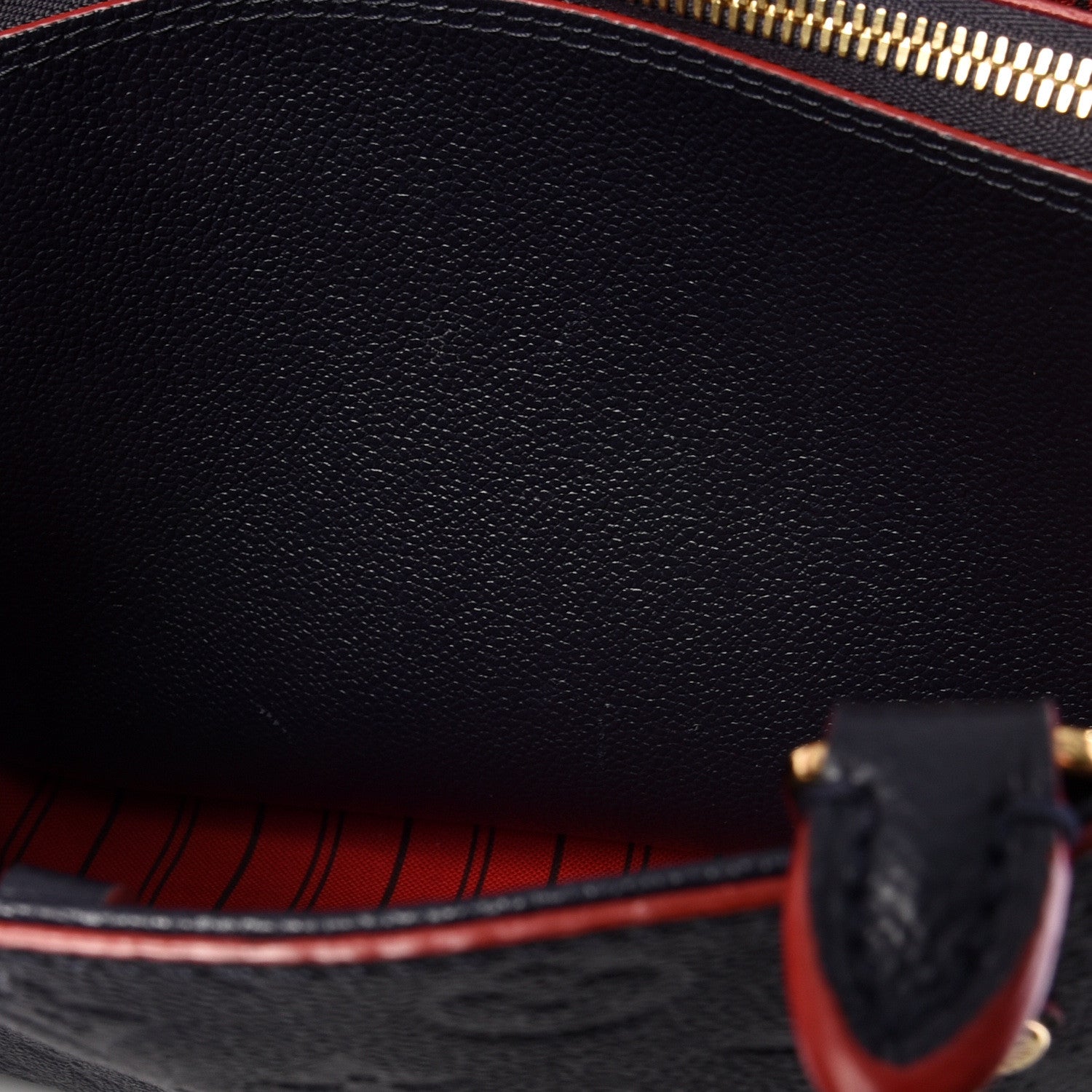 Louis Vuitton Empreinte Montaigne MM Marine Rouge 9 of 13