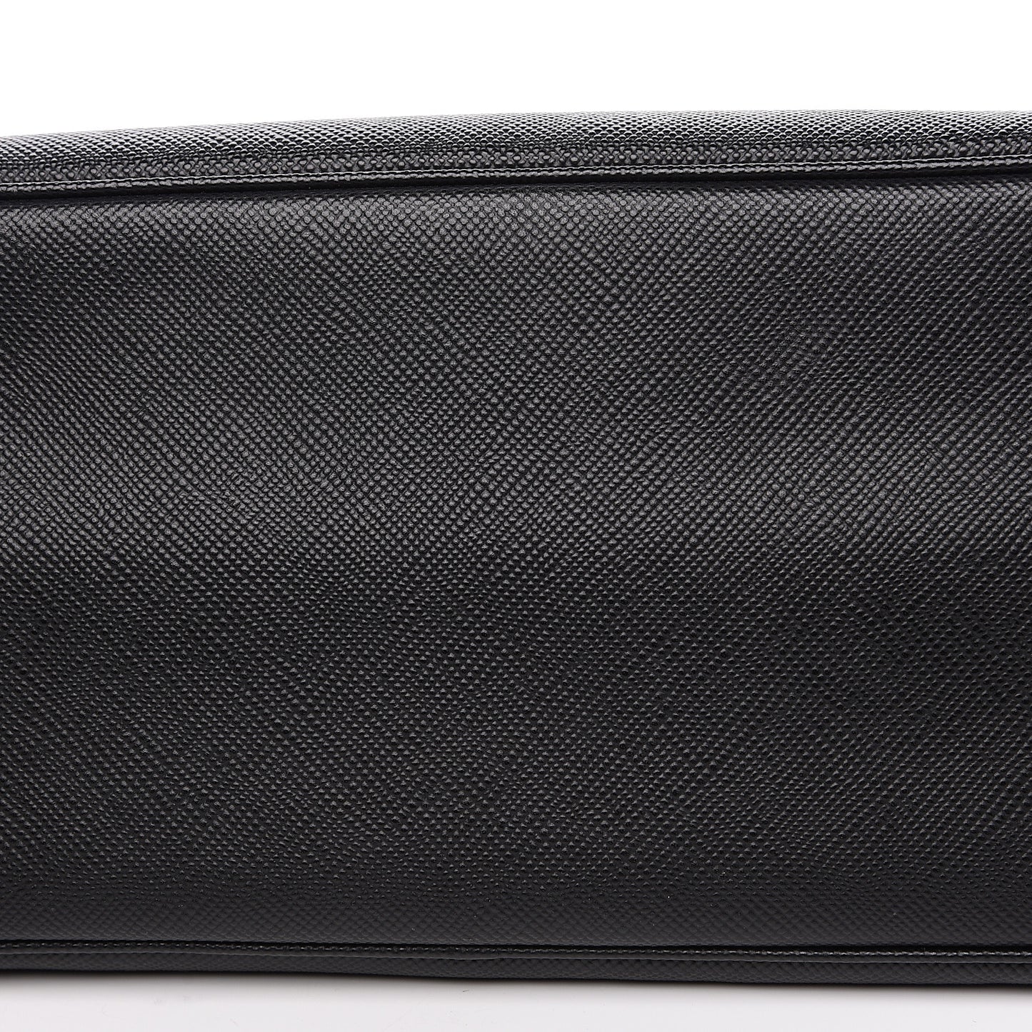 Saffiano Cuir Medium Double Bag Black Fuoco
