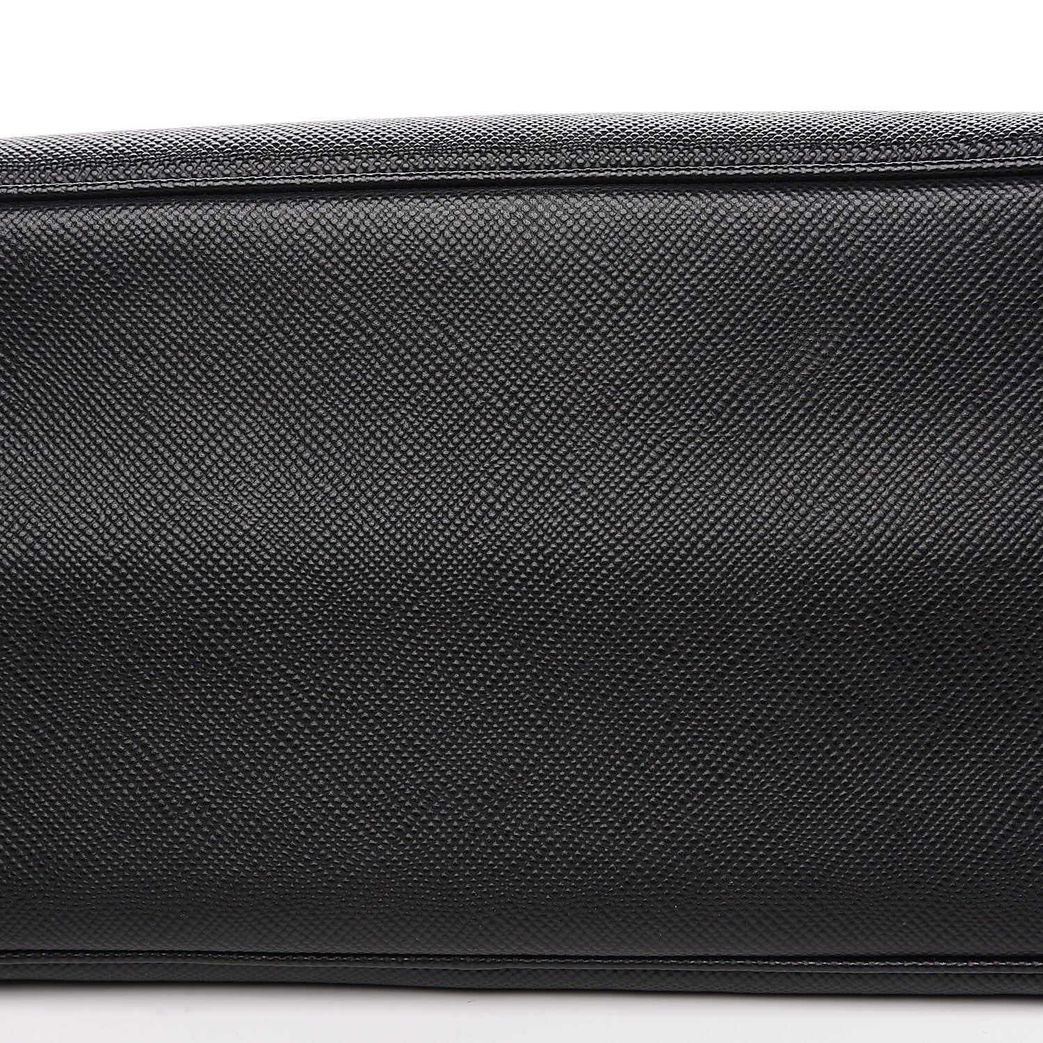 Prada Saffiano Cuir Medium Double Bag Black Fuoco 9 of 9