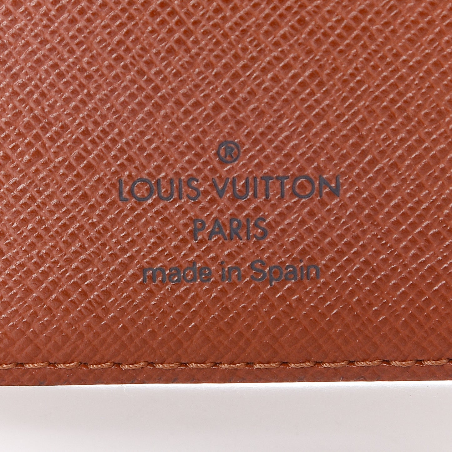 Monogram Checkbook Holder Case Wallet