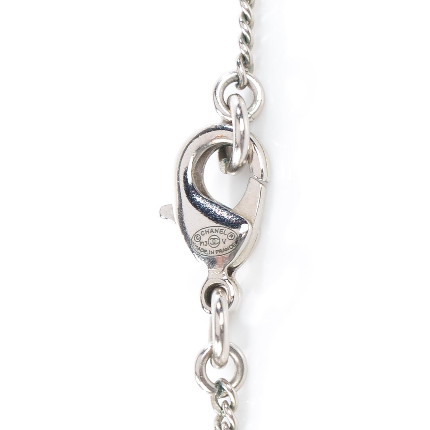 Crystal Timeless CC Necklace Silver