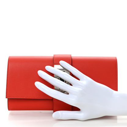 Hermes Swift Medor 23 Clutch Rouge Tomate 2 of 7