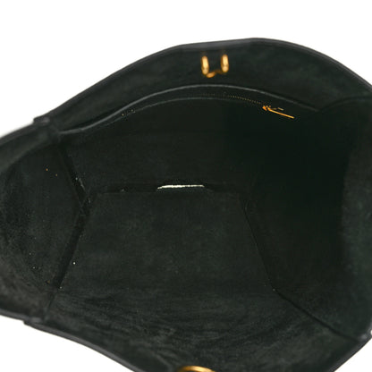 Celine Soft Grained Calfskin Small Sangle Bucket Bag Black 5 of 14