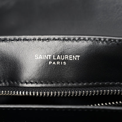 Saint Laurent Calfskin Y Quilted Monogram Toy Loulou Crossbody Bag Black 6 of 10