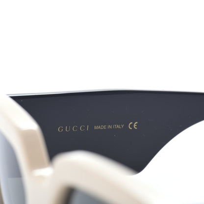 Gucci Square Frame Sunglasses GG0630S Black Ivory 6 of 6