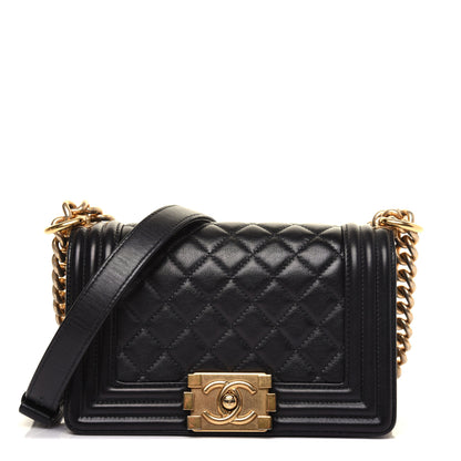 Chanel Calfskin Quilted Small Boy Flap Black 1 of 15