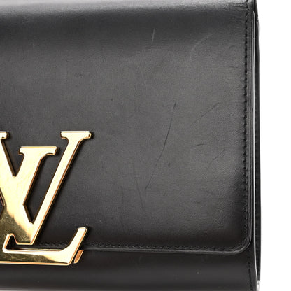 Louis Vuitton Calfskin Chain Louise MM Black 11 of 11